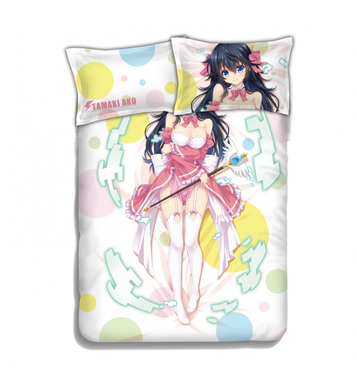 Tamaki Ako-netoge no yome wa onnanoko ja nai to omotta 4 Pieces Bedding Sets,Bed Sheet Duvet Cover