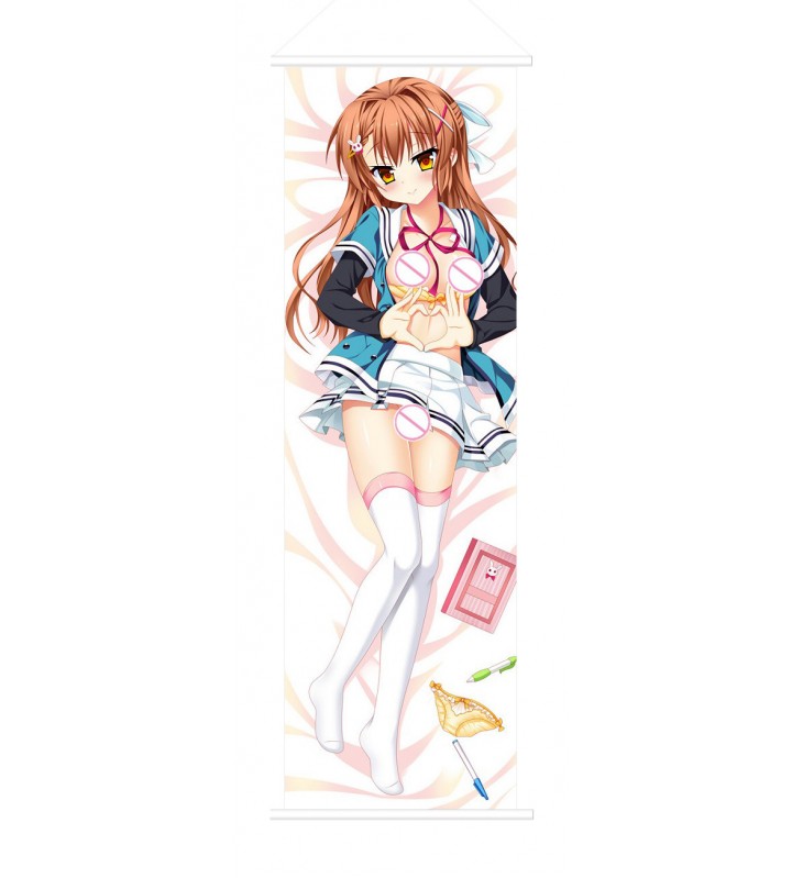 Brown Haired Lady Japanese Anime Painting Home Decor Wall Scroll Posters