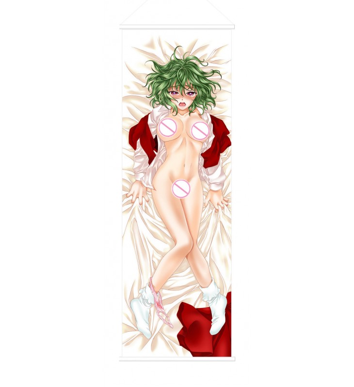 Green haired Hot Girl Scroll Painting Wall Picture Anime Wall Scroll Hanging Deco