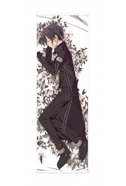 Kirito and Asuna Sword Art Online Anime Wall Poster Banner Japanese Art