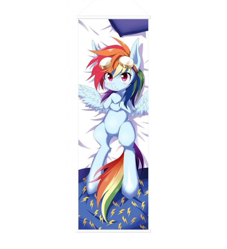 My Little Po MLP Male Scroll Painting Wall Picture Anime Wall Scroll Hanging Deco