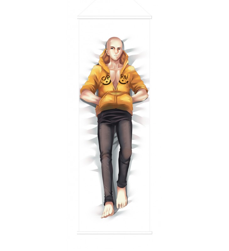 One Punch Man Male Scroll Painting Wall Picture Anime Wall Scroll Hanging Deco