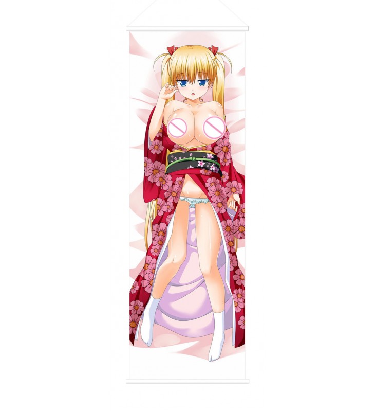 Oni Chichi Scroll Painting Wall Picture Anime Wall Scroll Hanging Deco