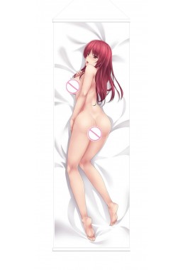 Red Hair Lady Anime Wall Poster Banner Japanese Art