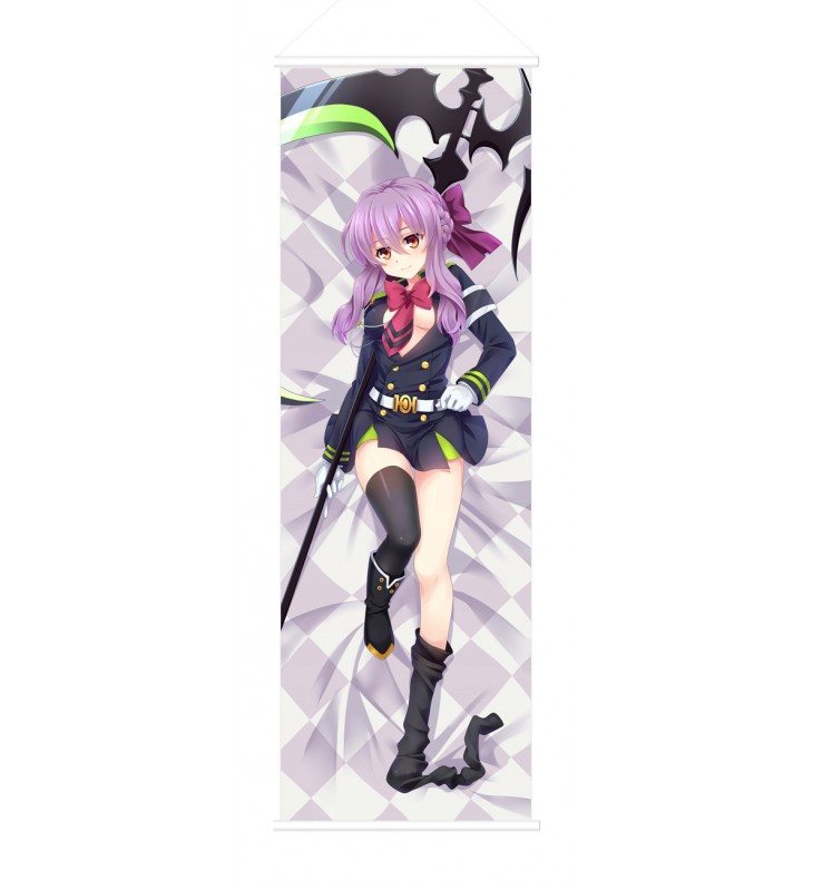 Shinoa Hiragi Owari no Seraph Scroll Painting Wall Picture Anime Wall Scroll Hanging Deco