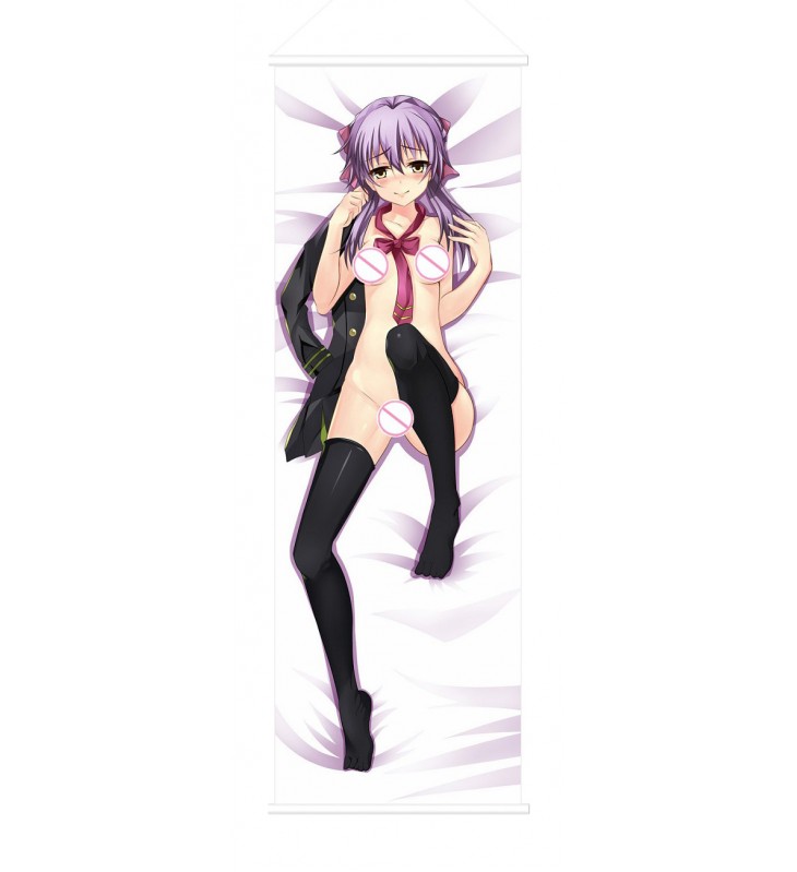 Shinoa Owari no Seraph Scroll Painting Wall Picture Anime Wall Scroll Hanging Deco