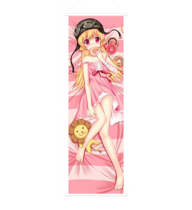 Shinobu Oshino Bakemonogatari Japanese Anime Painting Home Decor Wall Scroll Posters