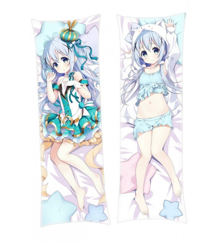 Kafuu Chino Is the Order a Rabbit Anime Dakimakura Pillowcover Japanese Love Body Pillowcase pillowcase