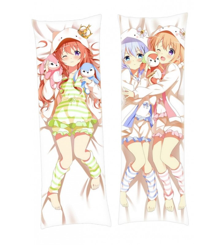 Hoto Cocoa Chino Is the Order a Rabbit Anime Dakimakura Pillowcover Japanese Love Body Pillowcase pillowcase