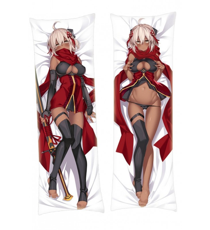 Fate Grand Order FGO Okita Soji Anime Dakimakura Japanese Hugging Body Pillow Cover