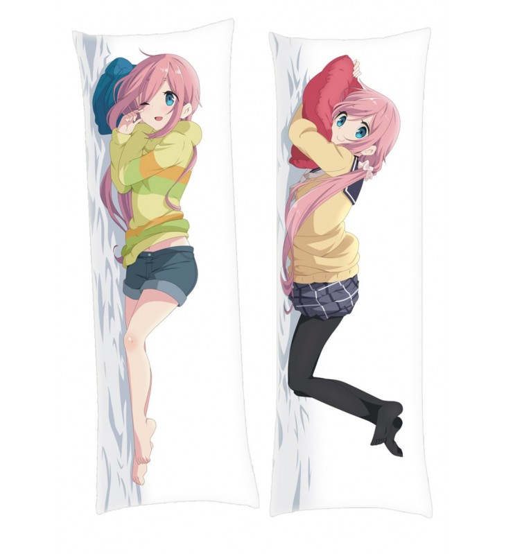 Laid-Back Camp Kagamihara Nadeshiko Japanese character body dakimakura pillow cover