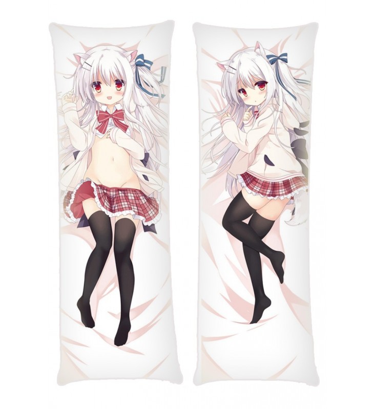 White Hair Girl Anime Dakimakura Japanese Hugging Body PillowCases