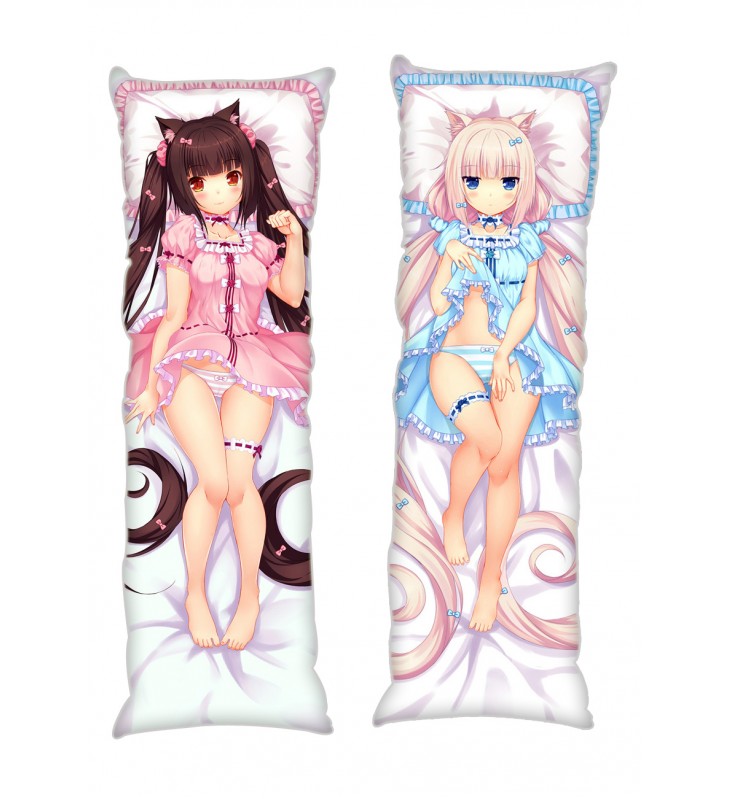 Chocola Vanilla NekoPara Anime Dakimakura Japanese Hugging Body PillowCases