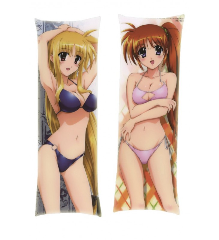 Magical Girl Lyrical Nanoha Fate Testarossa Nanoha Takamachi Dakimakura Body Pillow Anime