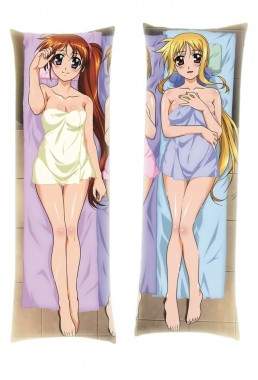 Magical Girl Lyrical Nanoha Fate Testarossa Nanoha Takamachi Dakimakura Body Pillow Anime