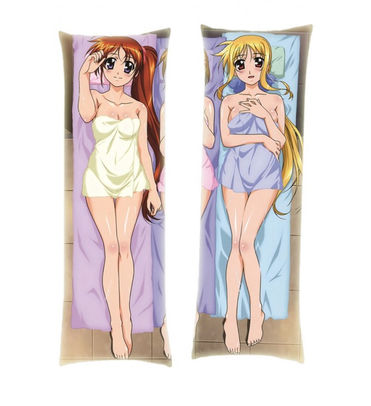 Magical Girl Lyrical Nanoha Fate Testarossa Nanoha Takamachi Dakimakura Body Pillow Anime