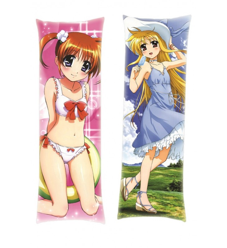 Magical Girl Lyrical Nanoha Fate Testarossa Nanoha Takamachi Dakimakura Body Pillow Anime