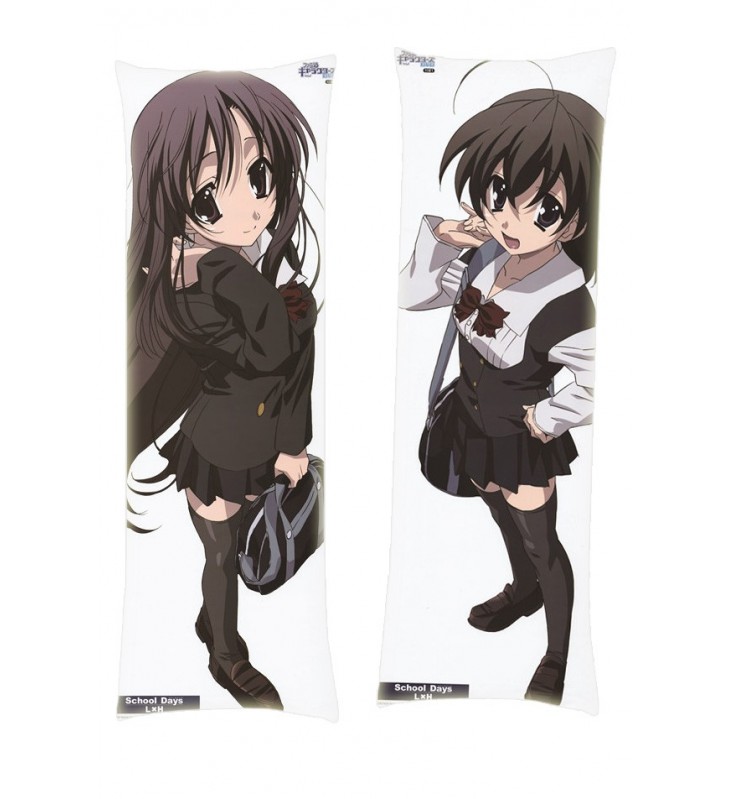 School Days Kotonoha Katsura Sekai Saionji Dakimakura Body Pillow Anime